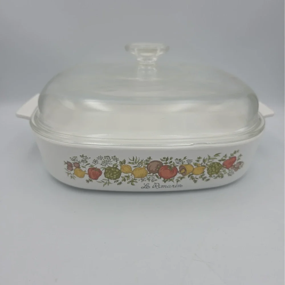Vintage Corning Ware Spice of Life La Romarin A-10-B 10x10x2 Casserole READ